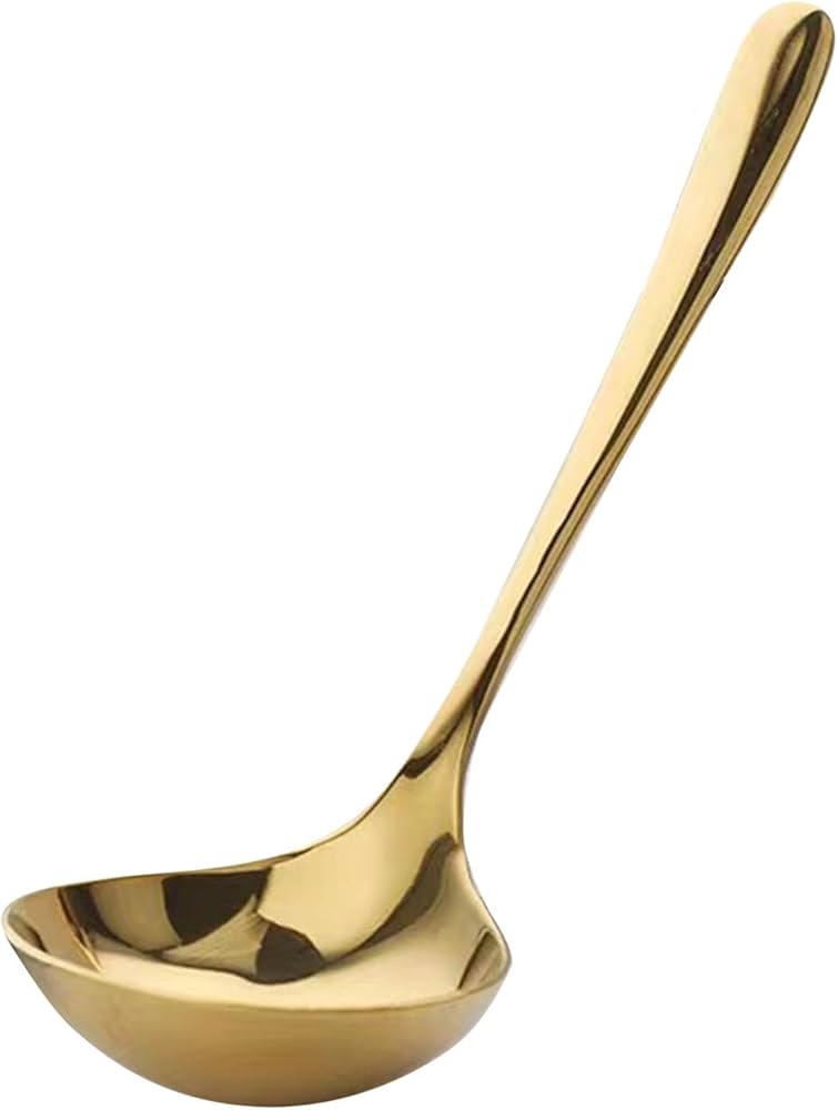 Gold Stainless Steel Serving Spoon for Event Catering
