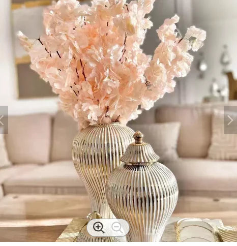 Terry's Luxury White Golden Ceramic Ginger Jar